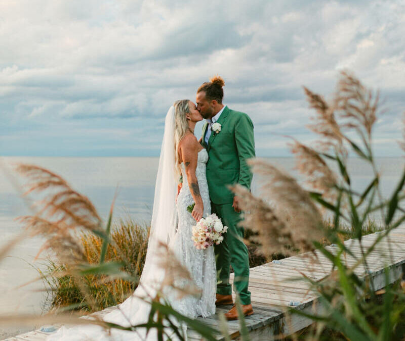 Kelly + Johnathan | Featured in Outer Banks Weddings Magazine