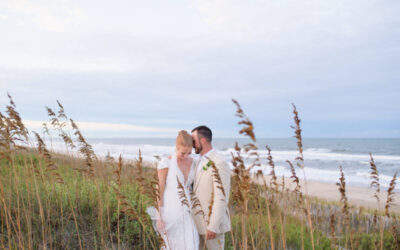 A Romantic Coastal Blue and Green Late Summer Wedding